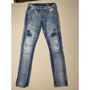 Southpole Jeans Mens 30x32 Blue Distressed Skinny Denim Hip Hop Grunge Y2K